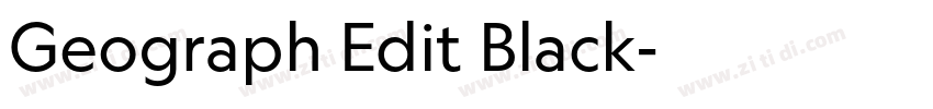 Geograph Edit Black字体转换 Geograph Edit Black字体转换